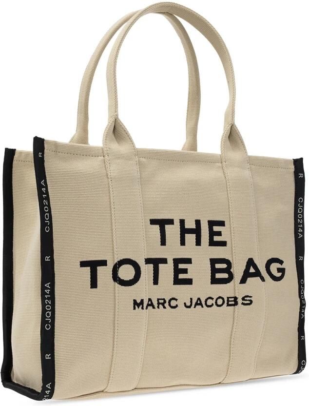 Marc Jacobs the jacquard traveler tote bag large Beige Dames - Foto 9