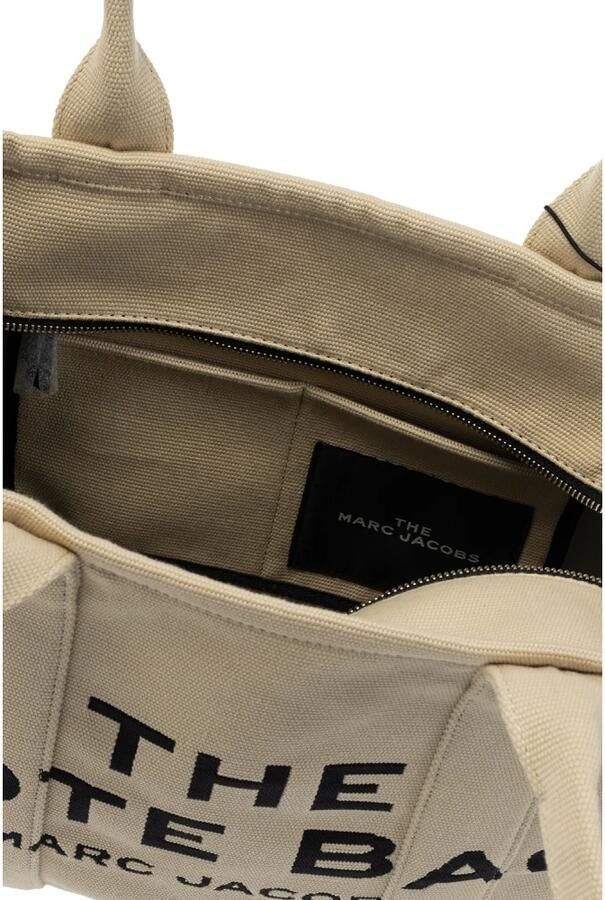 Marc Jacobs the jacquard traveler tote bag large Beige Dames - Foto 6