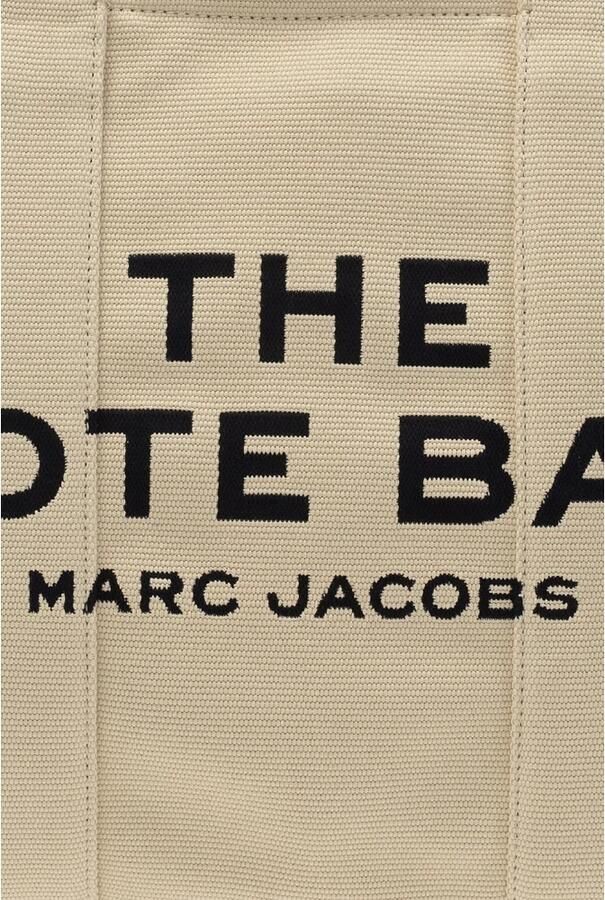 Marc Jacobs the jacquard traveler tote bag large Beige Dames - Foto 7