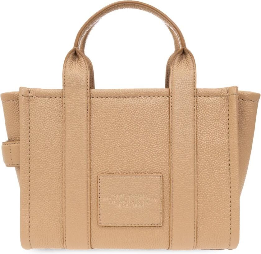 Marc Jacobs Gestructureerde leren tote handtas met verstelbare band Beige Dames - Foto 2