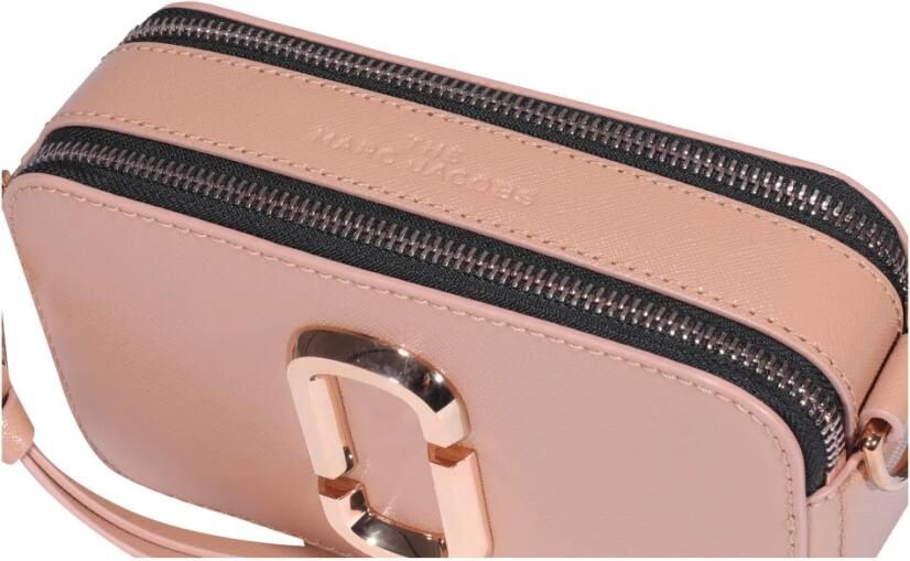 Marc Jacobs Snapshot Small Camera Bag schoudertas in poederroze saffianoleer Pink Dames - Foto 9