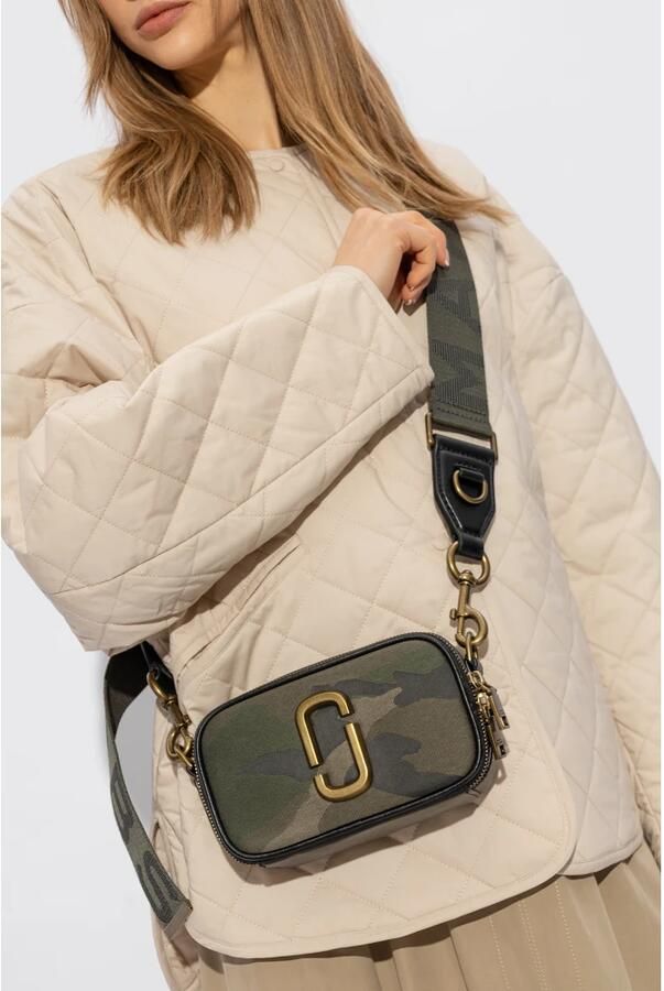 Marc Jacobs Crossbody bags The Camo Jacquard Snapshot in groen - Foto 7