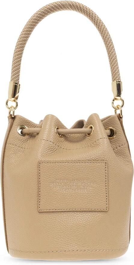 Marc Jacobs Kameel Leren Bucket Bag met Logo Brown Dames - Foto 6