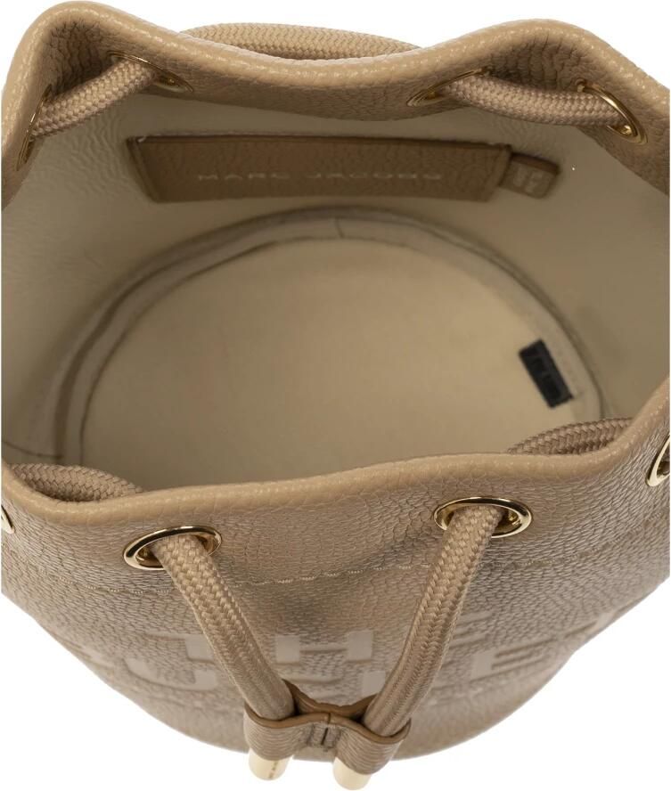Marc Jacobs Kameel Leren Bucket Bag met Logo Brown Dames - Foto 2