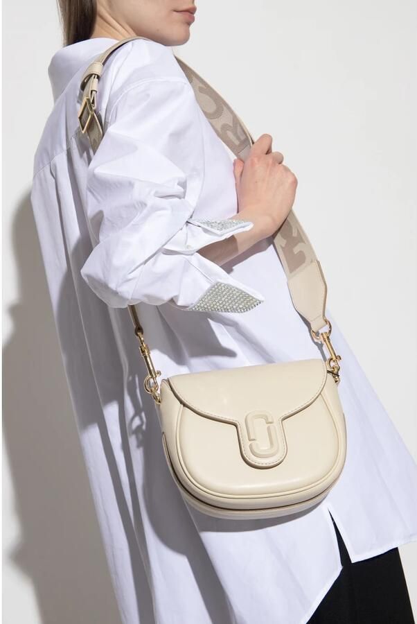 Marc Jacobs Crossbody bags The J Marc Small Saddle Bag in beige - Foto 8