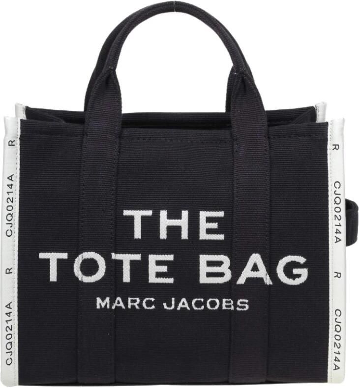 Marc Jacobs Katoenen Tote Handtas met Bovenhandvatten Black Dames