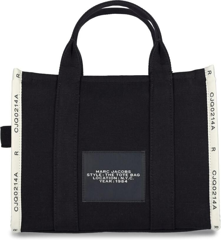 Marc Jacobs Katoenen Tote Handtas met Bovenhandvatten Black Dames - Foto 4