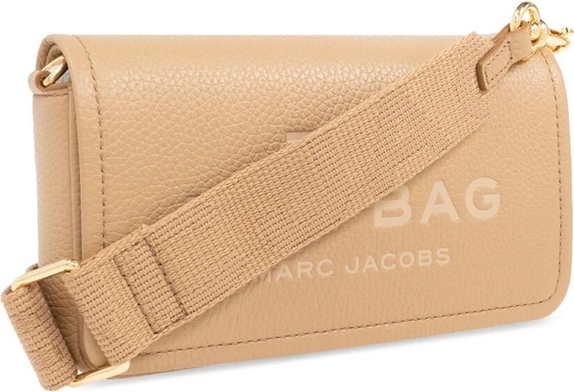 Marc Jacobs Gestructureerde leren Mini Schoudertas Beige Dames - Foto 5