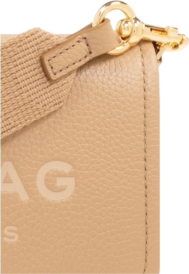 Marc Jacobs Gestructureerde leren Mini Schoudertas Beige Dames - Foto 3