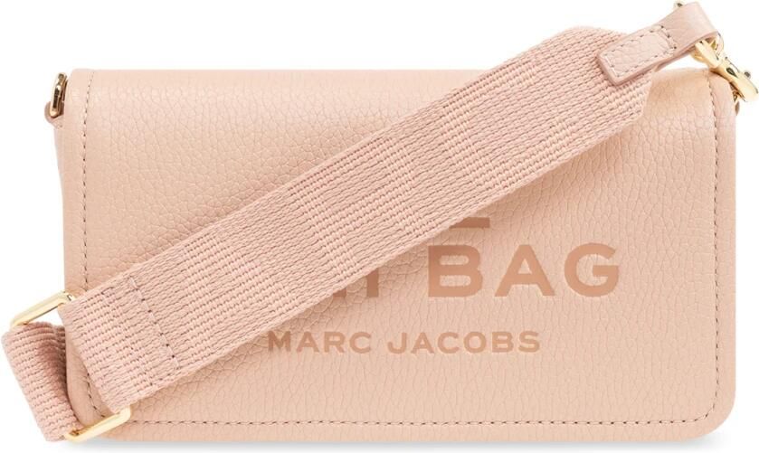 Marc Jacobs Gestructureerde leren Mini Schoudertas Pink Dames