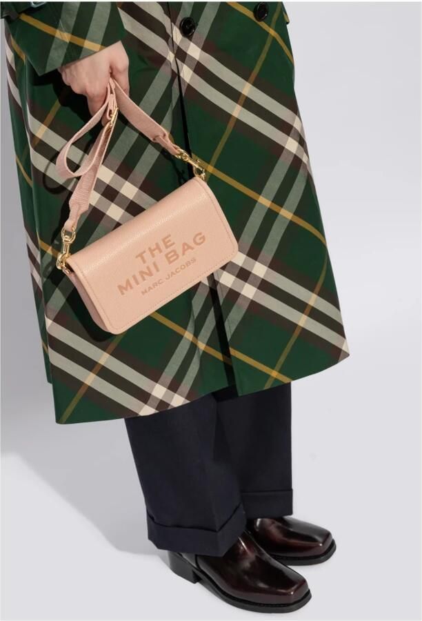 Marc Jacobs Gestructureerde leren Mini Schoudertas Pink Dames - Foto 4
