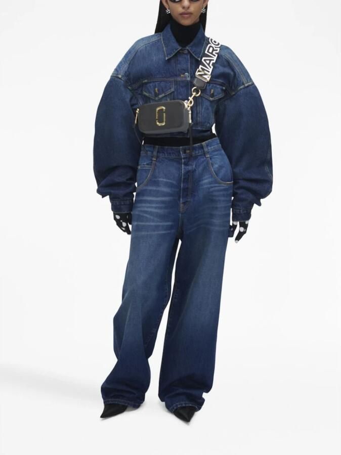 Marc Jacobs Snapshot Camera Tas. Zwart Leer Zilveren Hardware Black Dames - Foto 6