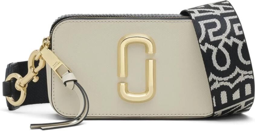 Marc Jacobs The Snapshot Cloud White Multi Leren Tas Beige Dames - Foto 8