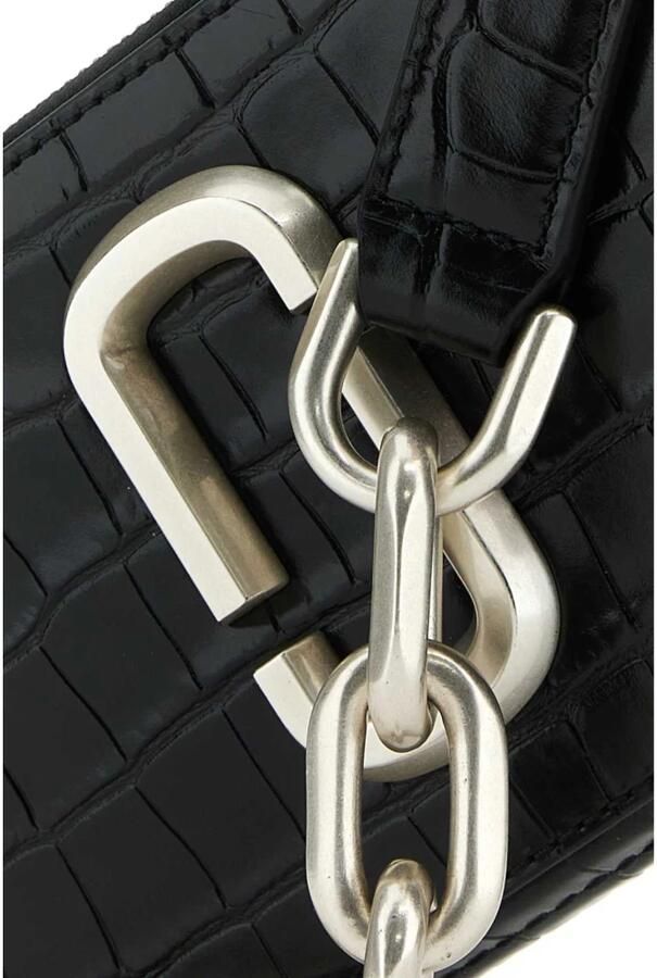 Marc Jacobs Croc Embossed Shoulder Snapshot Tas Black Dames - Foto 3
