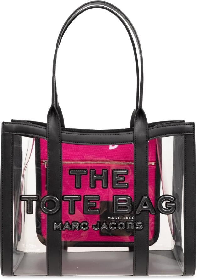 Marc Jacobs Transparante Tote Tas met Logo Reliëf Multicolor Dames