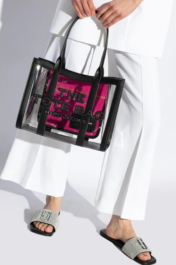 Marc Jacobs Transparante Tote Tas met Logo Reliëf Multicolor Dames - Foto 4