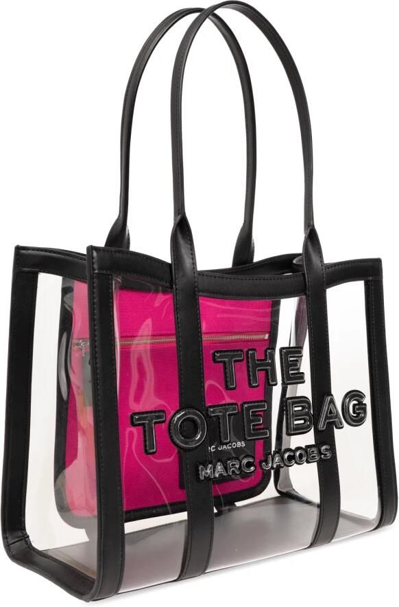 Marc Jacobs Transparante Tote Tas met Logo Reliëf Multicolor Dames - Foto 5