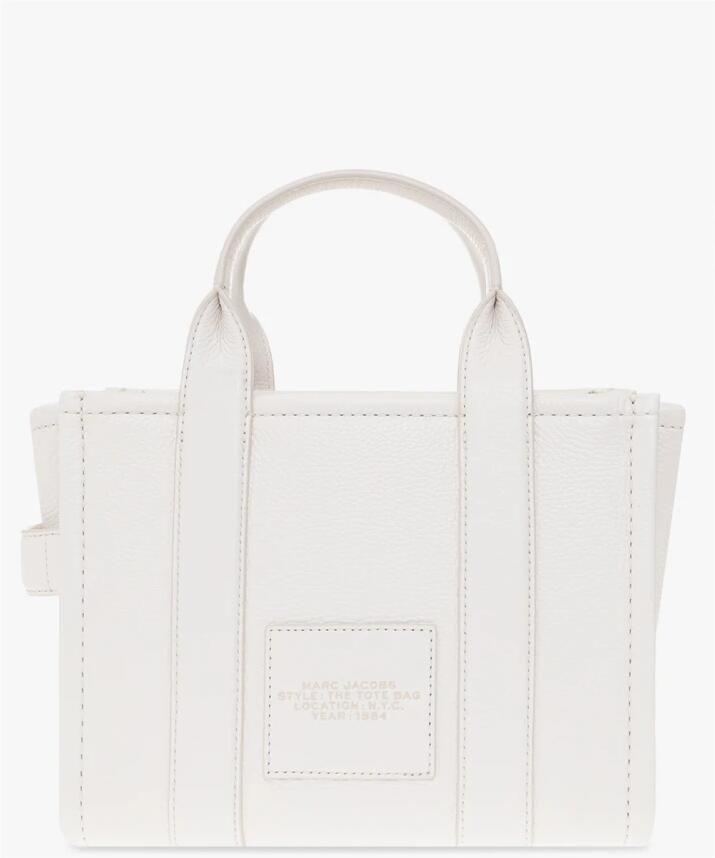Marc Jacobs Zilveren Leren Mini Tote met Verstelbare Band Grijs Dames - Foto 4