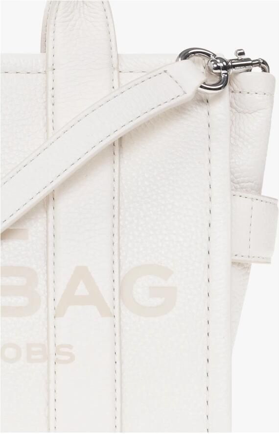 Marc Jacobs Zilveren Leren Mini Tote met Verstelbare Band Grijs Dames - Foto 7