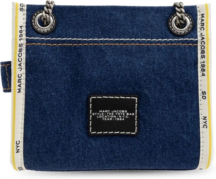 Marc Jacobs Denim Chain Crossbody Tote Tas Blue Dames - Foto 5