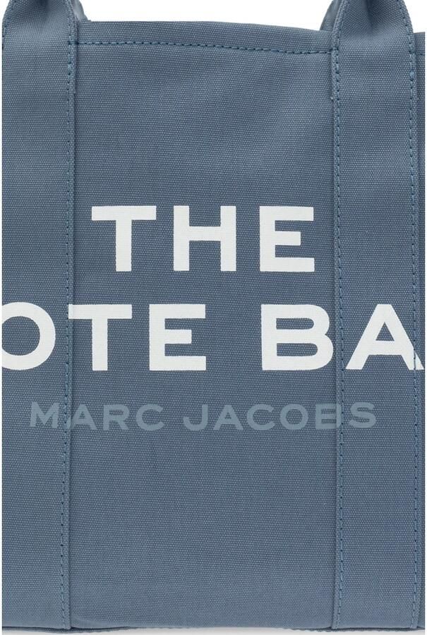 Marc Jacobs Shoppers & Totes Structured Cotton Tote With Modern Text Design in blauw - Foto 11