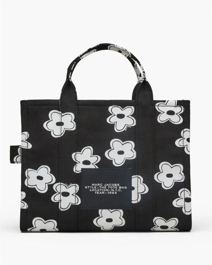 Marc Jacobs Shoppers & Totes The Medium Tote Cotton Black White in zwart - Foto 5