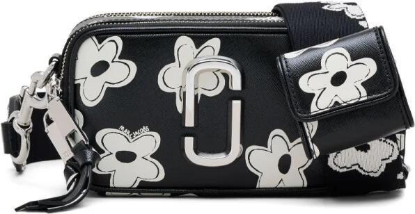 Marc Jacobs Hobo bags The Snapshot Crossbody Leather Black in zwart