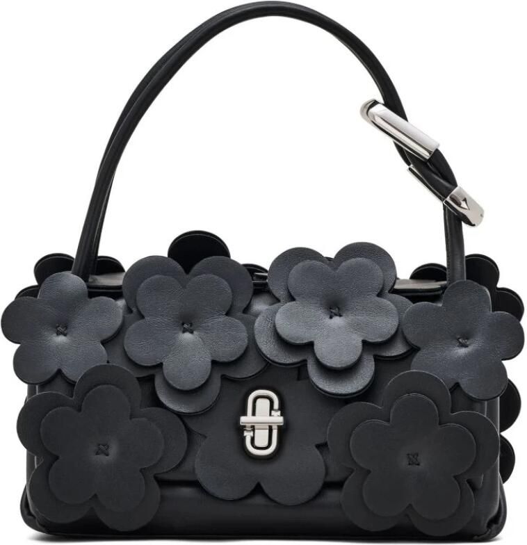 Marc Jacobs Crossbody bags The Mini Dual Bag Leather Black in zwart