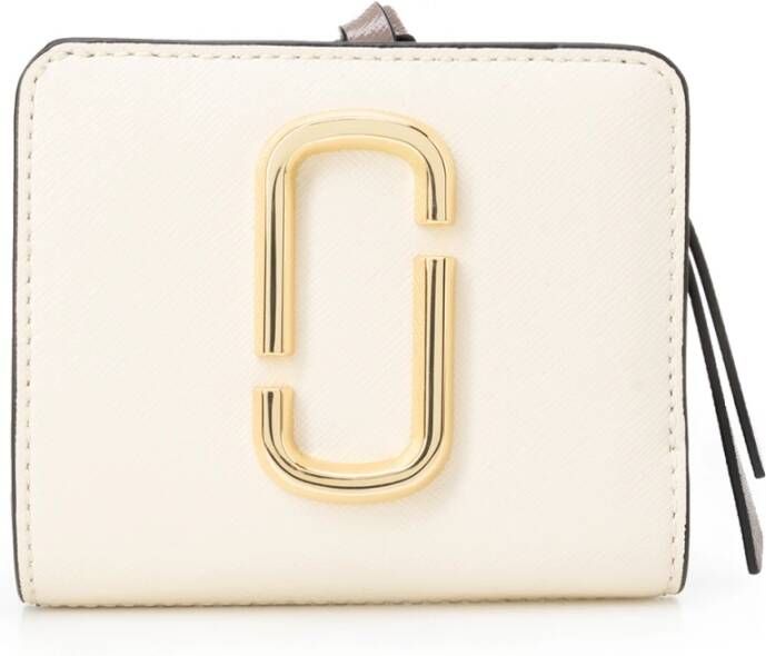 Marc Jacobs Mini Compact Portemonnee voor Vrouwen Wit Dames