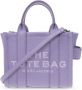 Marc Jacobs Leren Mini Tote Tas met Logo Opdruk Purple Dames - Thumbnail 1