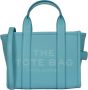 Marc Jacobs Leren Mini Tote Tas met Logo Print Blauw Dames - Thumbnail 1