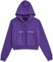 Marc Jacobs Modieuze Cropped Zip Hoodie Purple Dames - Thumbnail 1