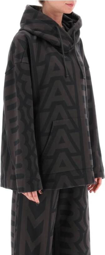 Marc Jacobs Monogram Oversized Hoodie Zwart Dames