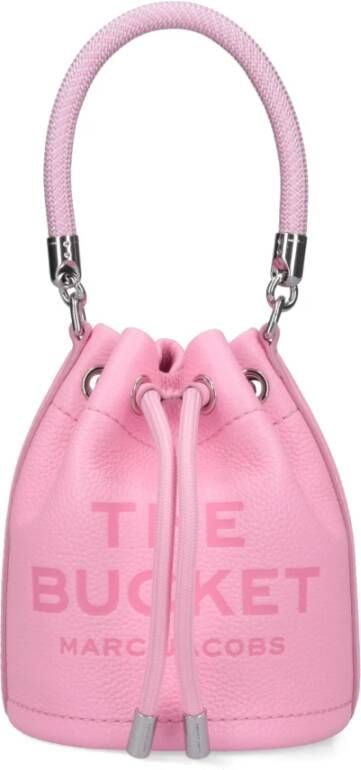 Marc Jacobs Totes The Leather Mini Bucket Bag in roze