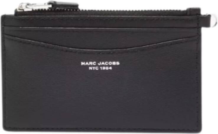 Marc Jacobs Smalle Leren Portemonnees Kaarthouders Black Dames