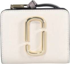 Marc Jacobs Mini Compact Portemonnee voor Vrouwen Wit Dames