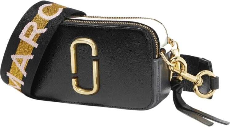 Marc Jacobs Crossbody bags Logo Strap Snapshot Small Camera Bag Leather in zwart