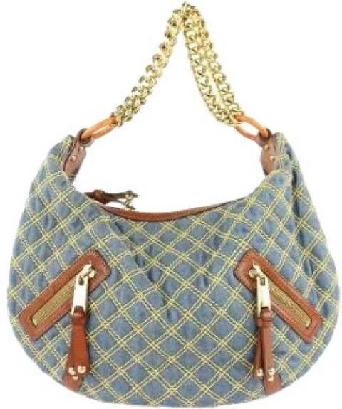 Marc Jacobs Pre-owned Handtassen van tweedehands stoffen Blauw Dames