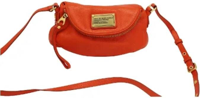 Marc Jacobs Pre-owned Leather crossbody-bags Oranje Dames