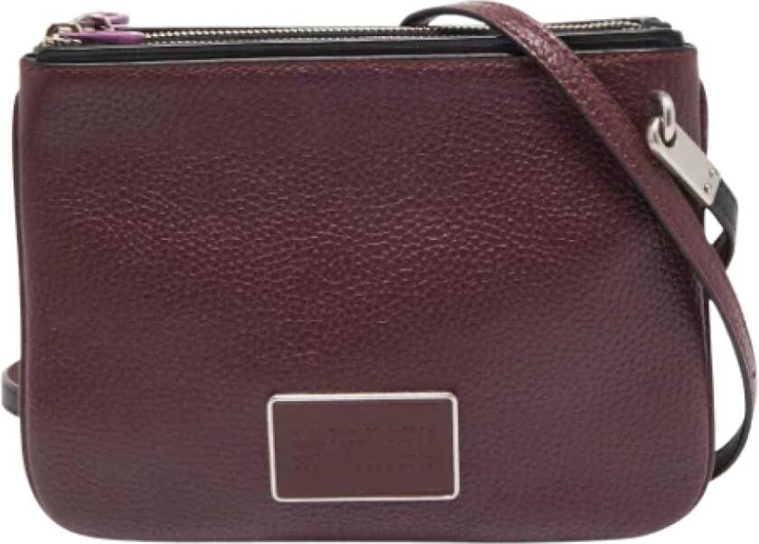 Marc Jacobs Pre-owned Leather crossbody-bags Purple Dames