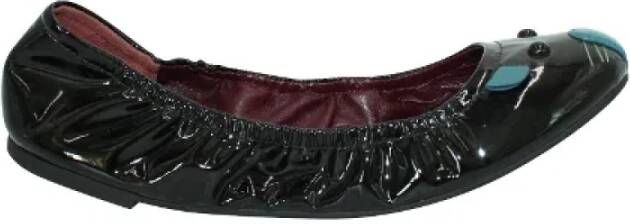 Marc Jacobs Pre-owned Leather flats Zwart Dames