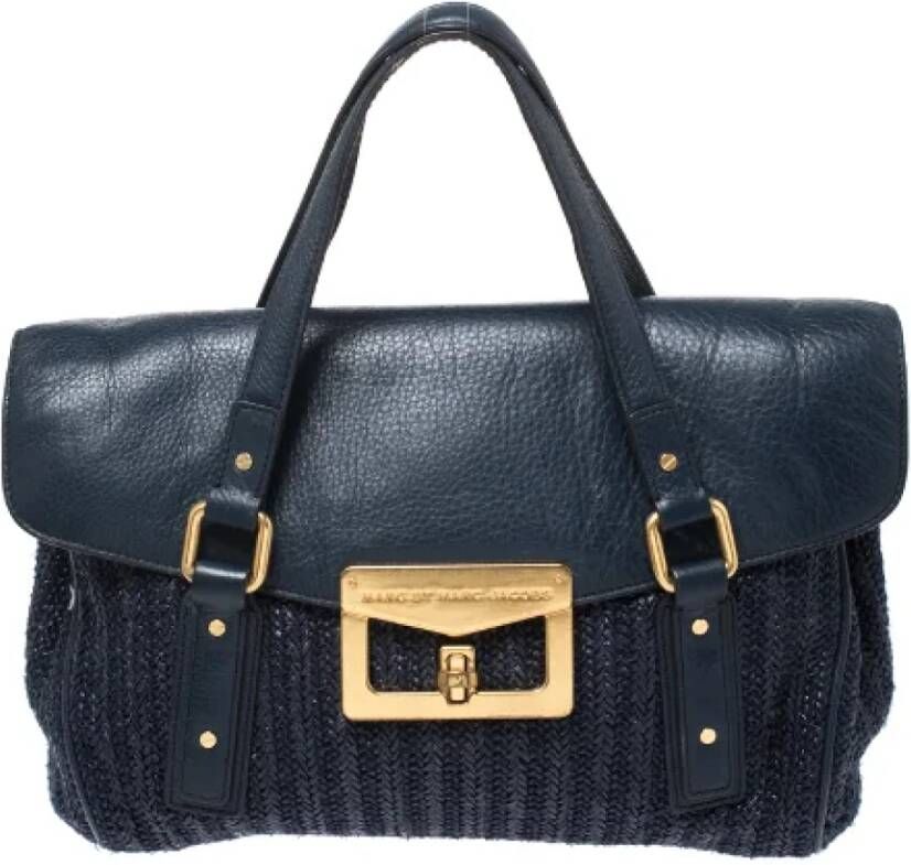 Marc Jacobs Pre-owned Leather pouches Blauw Dames