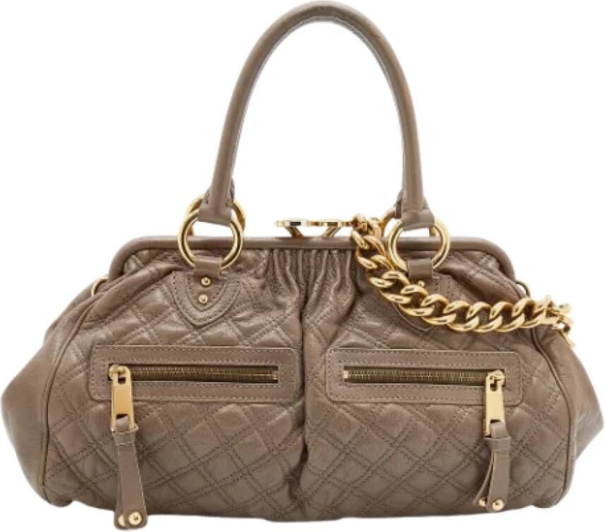 Marc Jacobs Pre-owned Leather pouches Grijs Dames