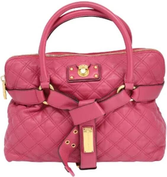Marc Jacobs Pre-owned Leather shoulder-bags Roze Dames