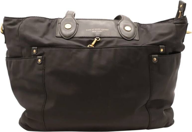 Marc Jacobs Pre-owned Marc door Marc Jacobs Preppy Eliz-a-Baby luiertas in Black Nylon Zwart Dames