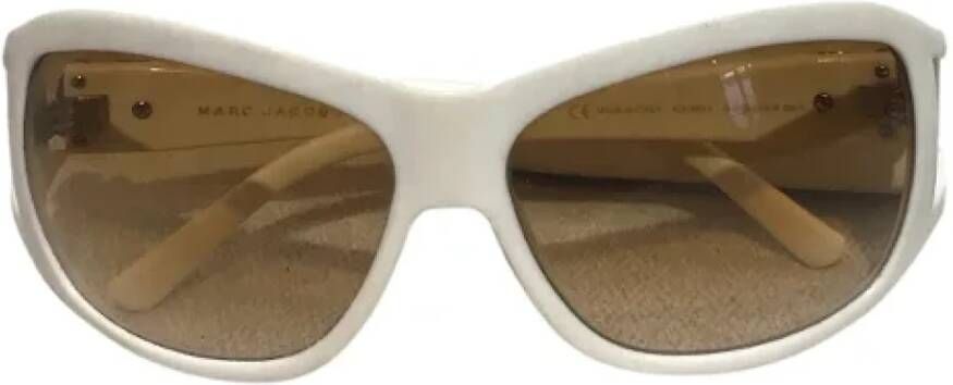Marc Jacobs Pre-owned Plastic sunglasses White Dames