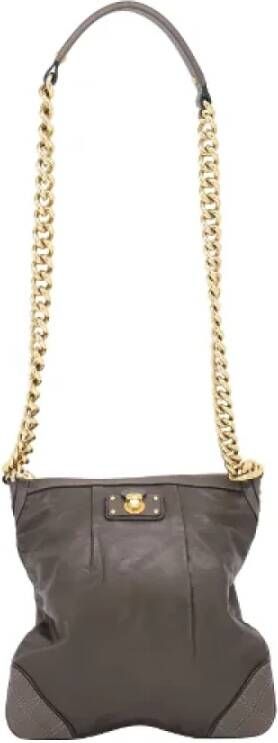 Marc Jacobs Pre-owned Pre-owned Leather crossbody-bags Bruin Dames