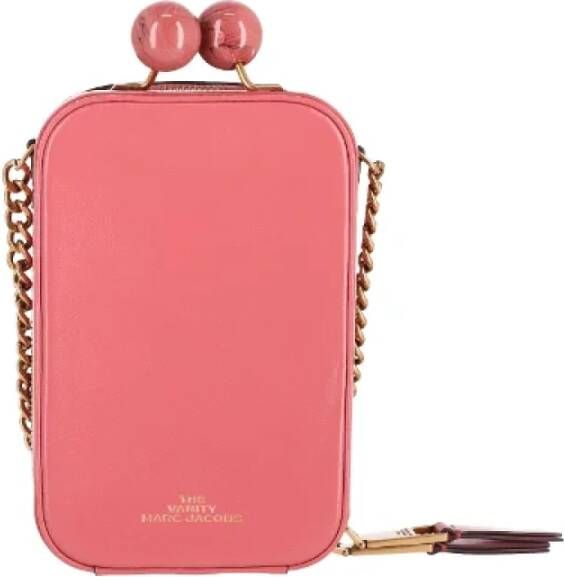 Marc Jacobs Pre-owned Leather crossbody-bags Roze Dames