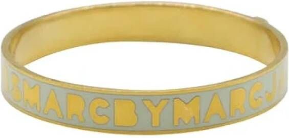 Marc Jacobs Pre-owned Metal bracelets Yellow Dames