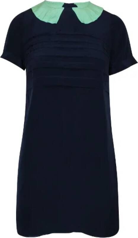 Marc Jacobs Pre-owned Silk dresses Blauw Dames